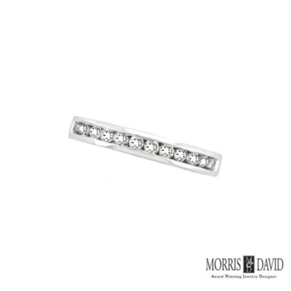 0.33 CT Diamond Channel Set Stack Ring